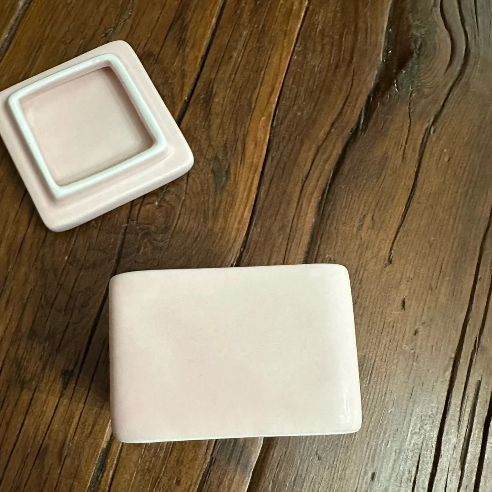 Rae Dunn Jewelry Box in Light Pink
